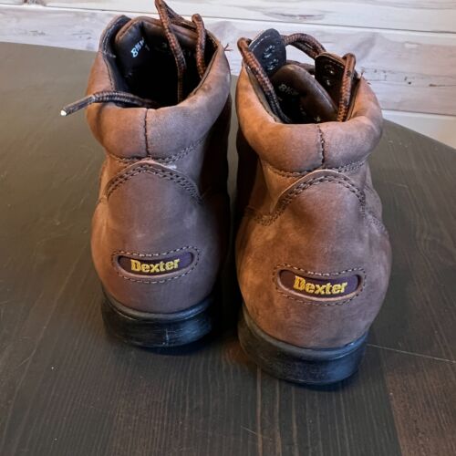 Dexter Walkmocs Mens 8.5W Boots Brown Nubuck Leather Lace Up - Picture 5 of 7