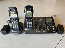 Panasonic KX-TG9381T 1.9 GHz 2 Lines Cordless Phone with additional headset and 