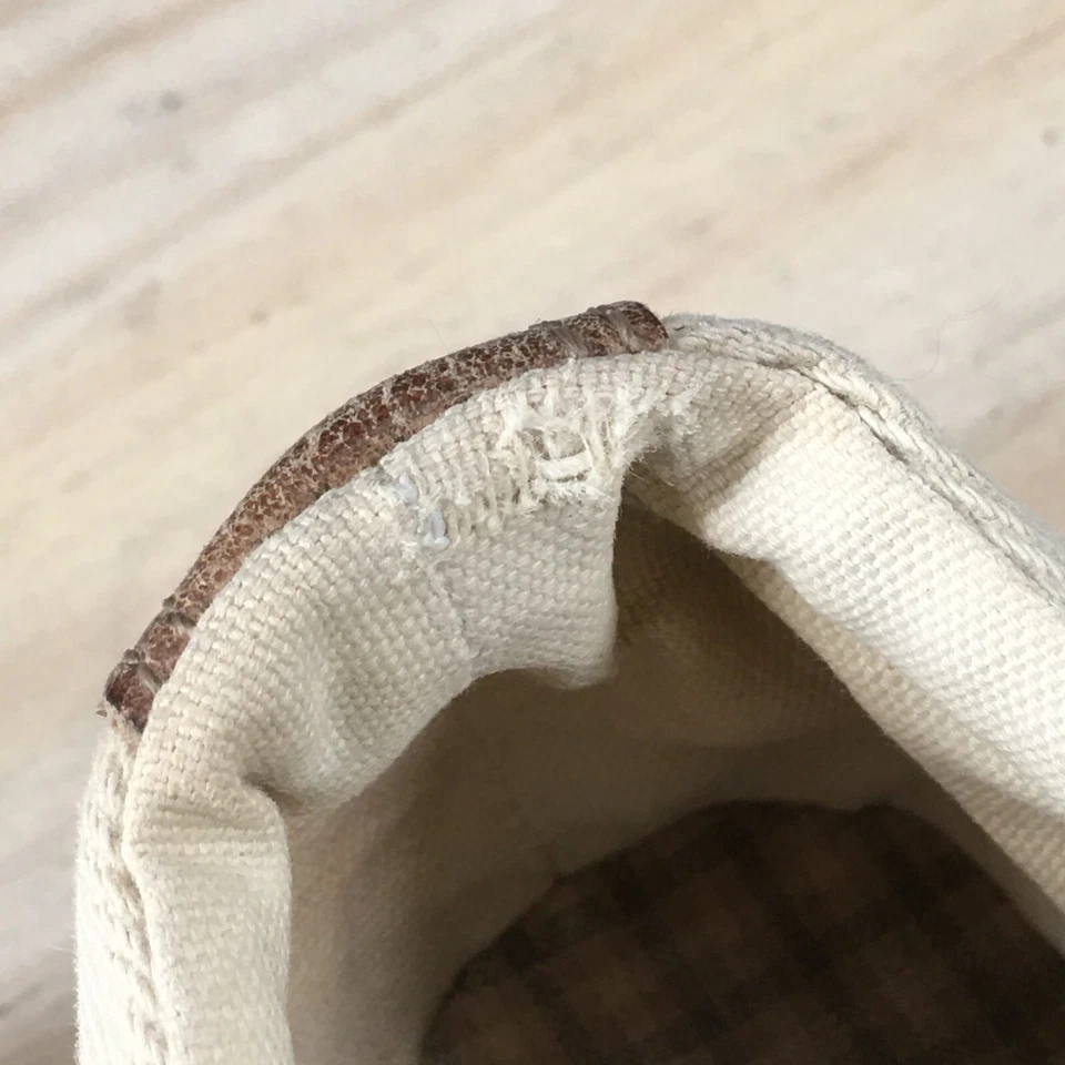 Timberland Shoes Youth 6 Sneakers Beige Canvas Lace Up Low Top Comfort Casual - Image 4 of 4