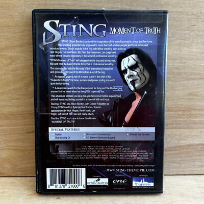 STING - MOMENT OF TRUTH WWE TNA WCW (DVD, 2006) Autographed