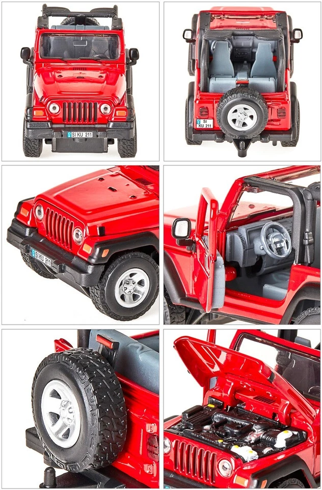 SIKU FARMER 1:32 Jeep Wrangler Diecast Farm Vehicle Toy SK4870 - Image 4 of 4