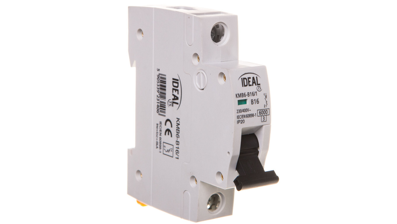 Circuit breaker 1P B 16A 6kA KMB6-B16/1 23140 /T2UK