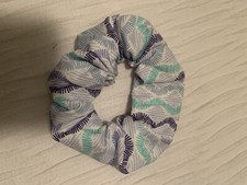 Wavy Lines Fabric Hair Scrunchies Hair Tie Handmade in USA