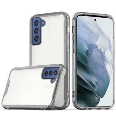 Shockproof Transparent Hard PC TPU Hybrid Case Cover for Samsung 22 Plus GRAY