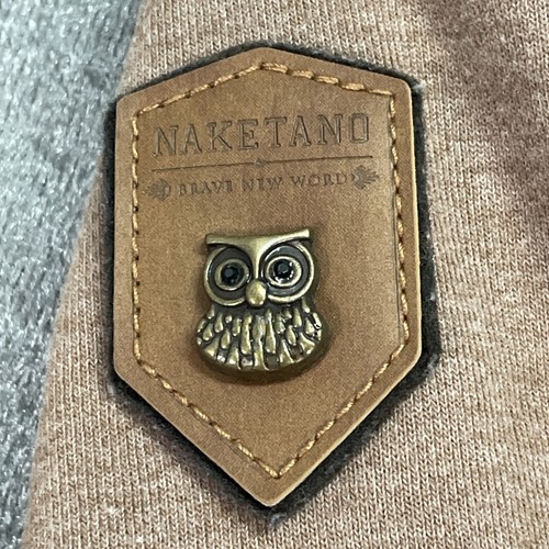 Naketano The Poet's Choice Cowl Neck Full zip Top Womens XS Brown VGC - Picture 11 of 19