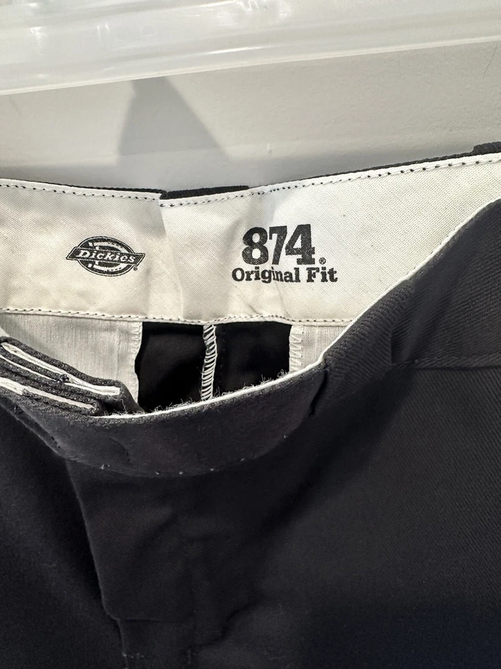 Pantalones de trabajo Dickies para mujer talla 10 azul 874 ajuste original bolsillo cremallera (32x30) nuevos sin etiquetas Foto 4 de 4