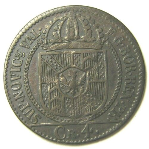 elf Switzerland Canton Neuchatel Prussian 4 Kreuzer 1791