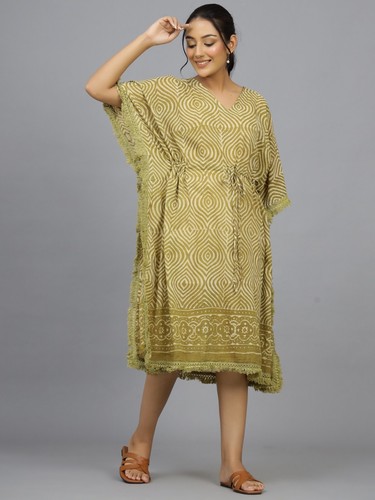 Anokhi, Vintage Indiano Blocco Stampa Cotone Kaftano Maxi Vestito, Hippie Boho - Foto 44 di 162