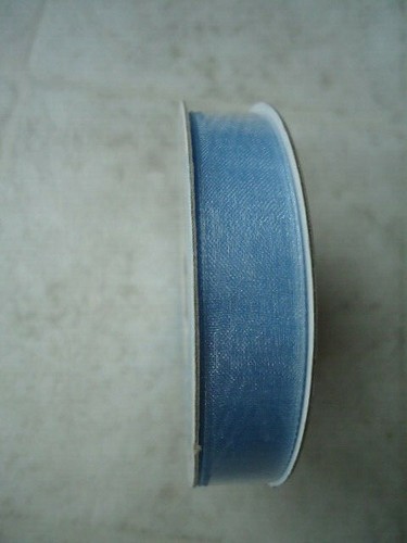 Light Blue Organdy Ribbon ½” Wide X 10 Yards RN 35055 - Bild 1 von 3