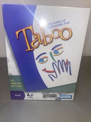 Taboo Adult Board Game of Unspeakable Fun 2009 Edition Parker Brother New Sealed - Picture 1 of 2