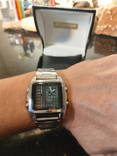 2007 Rare Original Casio Edifice World Time Active Dial EFA-124D Analog Digital - Picture 12 of 22
