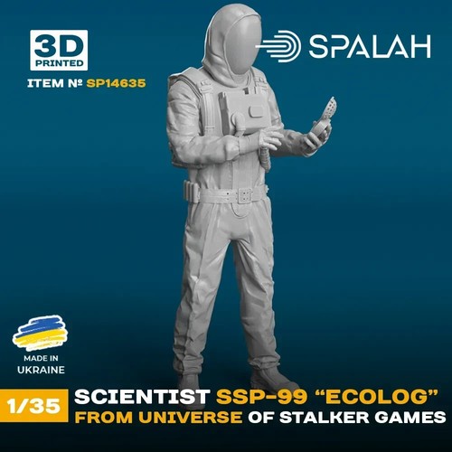 Stalker Game Soldier Figure 1:35 Scientist Chernobyl "Ecologist" 3d Pripyat - Picture 3 of 6
