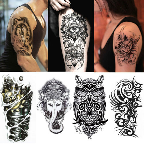 Letter Tattoo Sticker Temporary Fake Tattoo Water Transfer Waterproof Body Artρ