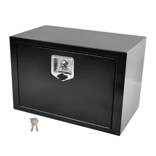Black Steel 24"X14"X16" Underbody Truck Tool Box Trailer Pickup Storage Toolbox