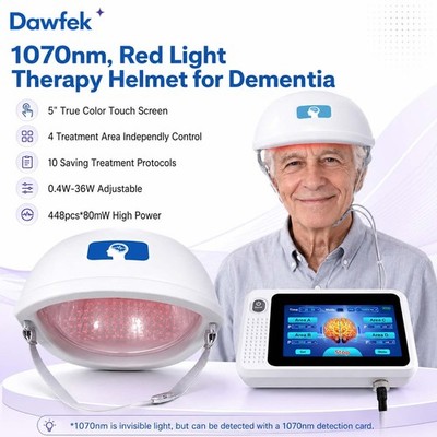 1070nm NIR Light Brain Wellness Helmet 10 Presets Anxiety Depression Touchscreen