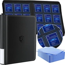 Toploader Binder Holds 324 Toploaders | 20 Toploaders |Waterproof PU Leather + A