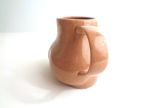 Urban Outfitters UO Home Butt Naked Lady Mug Cup Ceramic in Tan - Picture 4 of 8