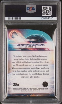 PSA 10 Topps Cosmic Chrome 2023-24 Launched Into Orbit Victor