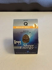 Leggs Sheer Energy Regular Panty Q Suntan Reinforced Toe 1 Pair New Sealed 60509