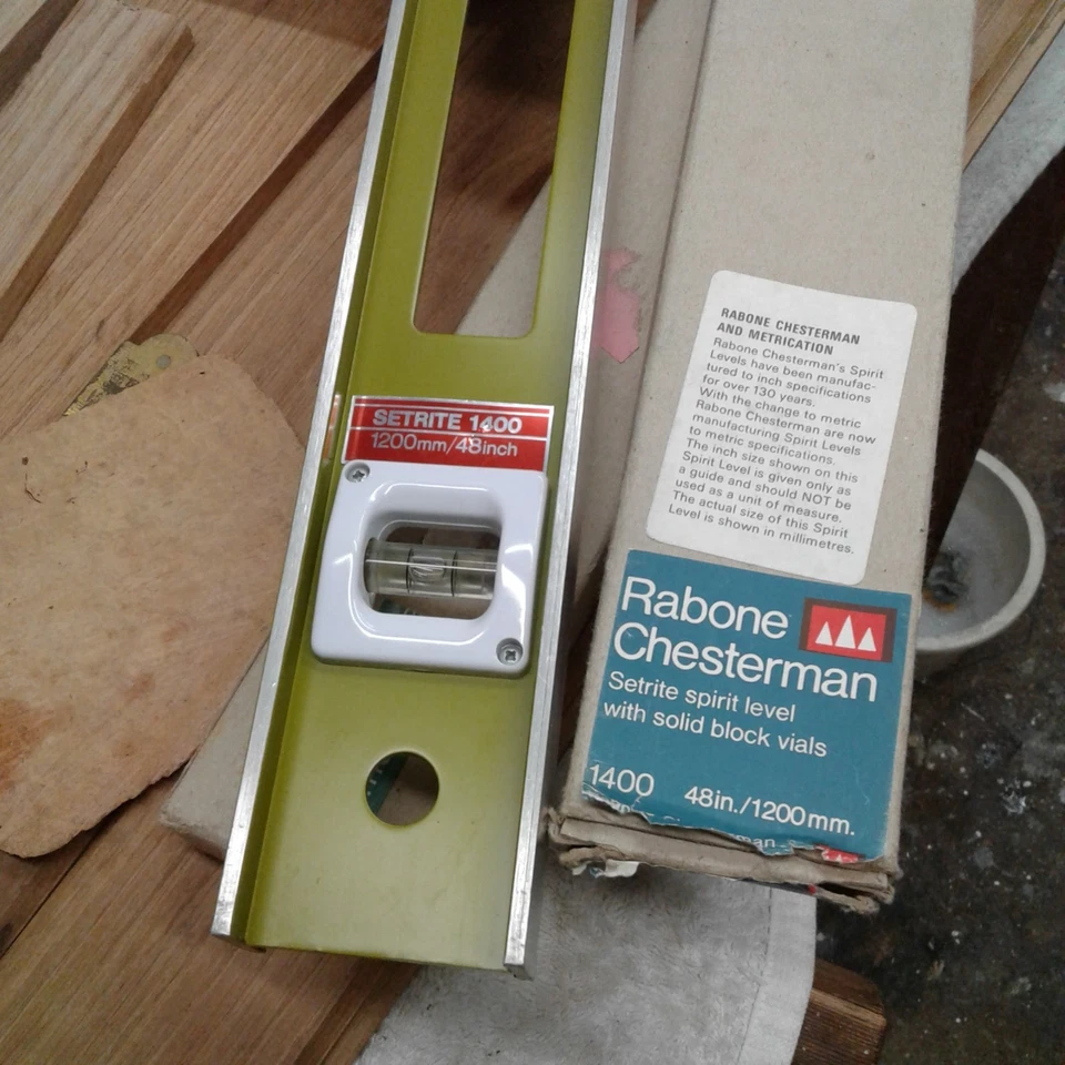 RABONE CHESTERMAN SETRITE 1400 SPIRIT LEVEL 1200mm/42INCH. IN BOX, NEVER USED. - Image 2 of 4