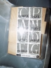 Stampin' Up A is for Adorable Set of 8 Rubber Stamp Set  Retired 2006 NEW