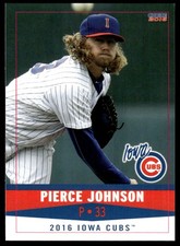 2016 Pierce Johnson Choice Minor league Rookie Card Iowa Cubs. rookie card picture