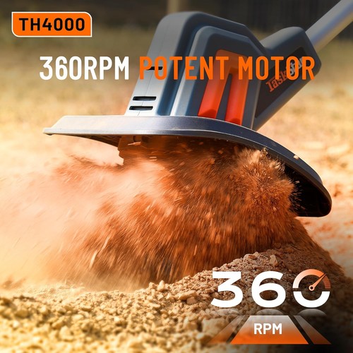 Motozappa elettrica a batteria 21V con batterie 4,0Ah per lavorazione terreno - Foto 2 di 9