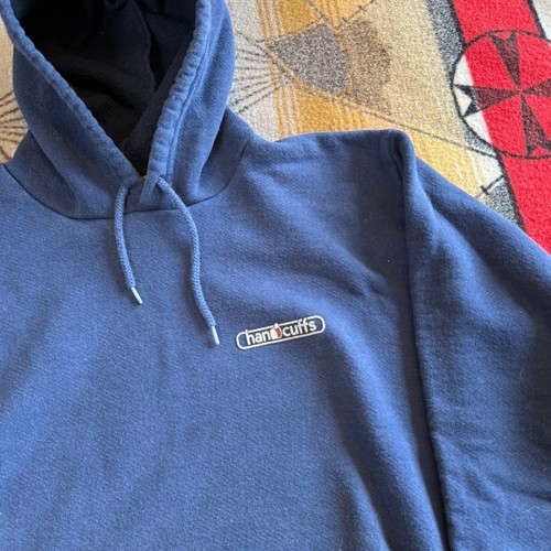Vintage 90s Handcuffs Skate Hoodie Sweatshirt Size Small Made In USA Grunge - Picture 6 of 8