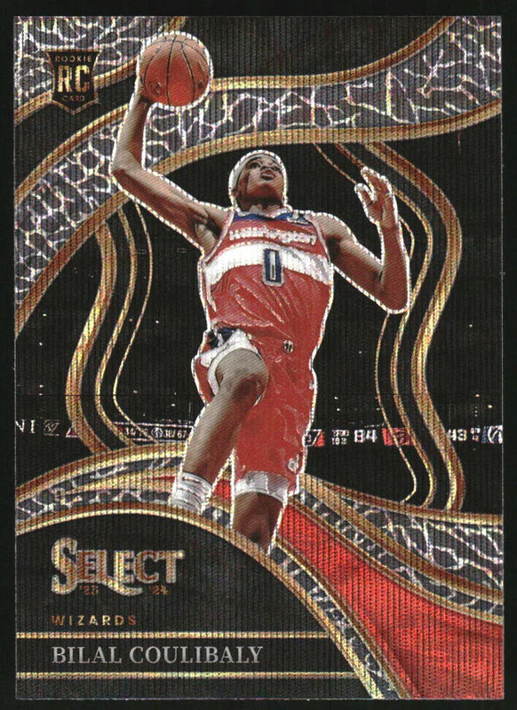 2023-24 Panini Select Elephant Prizm SSP #268 Bilal Coulibaly RC Courtside