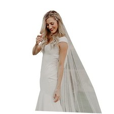 Bride Wedding Veils with Comb 1 tier Cathedral Veil Bridal Hair Ivory