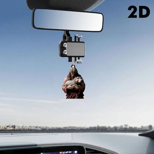 2D Flat Acrylic Car Rearview Mirror P-endants - Picture 10 of 25