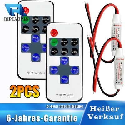 LED Streifen Dimmer Kontroller Controller DC 5-24V Empfänger RF Wireless Remote