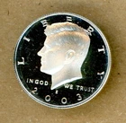 2003 S Kennedy Half Dollar Choice Proof 90% Silver 50c US Coin