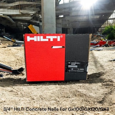 900 X-GN 20MX (3/4  )  Hilti Concrete Nails With Gas GC11 (Expired Can) Gx100