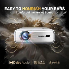 Aurzen Eazze D1R Roku TV Smart Projector DoIby Audio, Auto Focus, WiFi