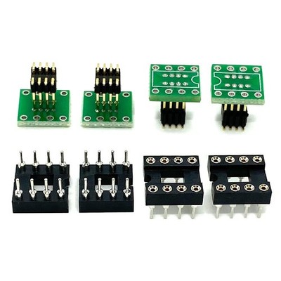 4Set DIP8 to SOP8 Adapter SMT SOIC8 Socket DIP to SMD Adapter PCB