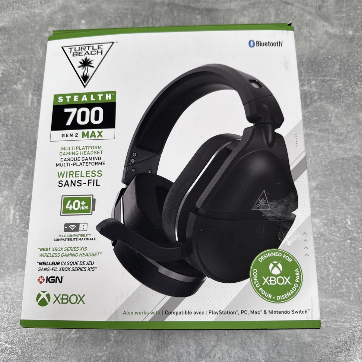 NO DONGLE) TURTLE BEACH STEALTH 700 GEN MAX GAMING HEADSET FOR