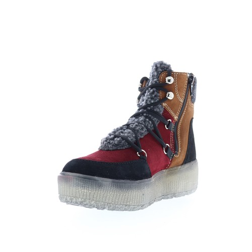 Bos. & Co. Botas de vestir informales ideales para mujer de gamuza negra con cordones 36 - Imagen 4 de 8