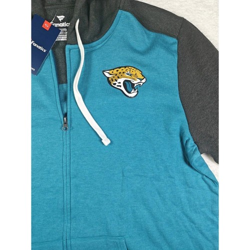 Fanatics Jacksonville Jaguars NFL Team Apparel Full Zip Up Hoodie Men’s Size XL - Picture 4 of 9
