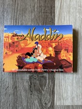 Vintage 1993 Disney Aladdin Postcard Book Running Press 30 Memorable Scenes