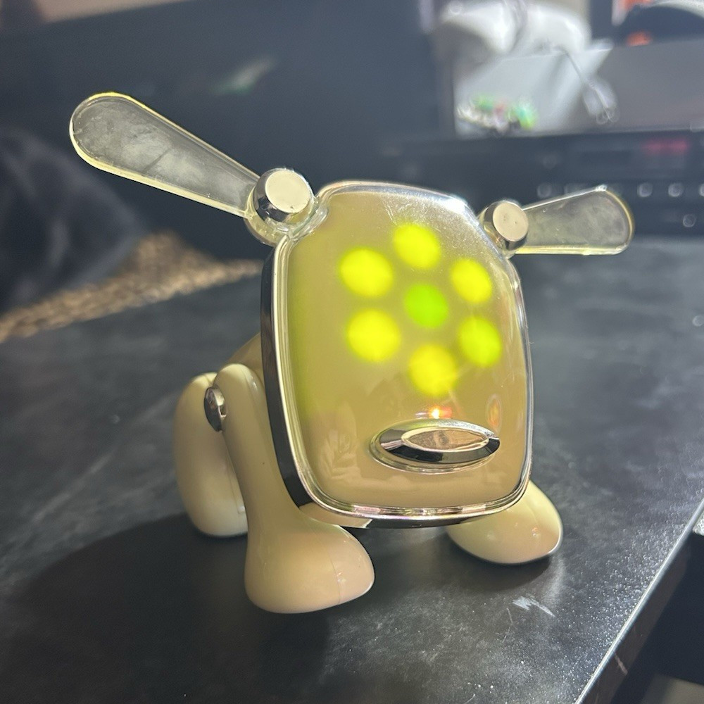 Vintage Hasbro Idog Interactive Robot Dog Toy C-015C 2005 Lights Up/Works Read