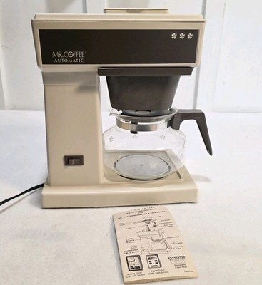 Vintage Mr. Coffee Maker Automatic 10 Cup Coffee Maker Model CM-1Z  1980's