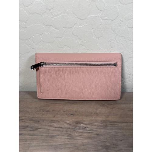 Portafoglio Salvatore Ferragamo Gancini Pelle Continental Bifold Nero Blush Rosa - Foto 3 di 7