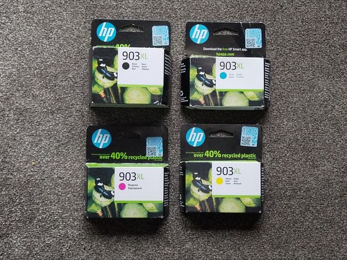 HP 903XL BLACK CYAN MAGENTA YELLOW, INK CARTRIDGES SET. 2023 2024, NEW & SEALED - 第 1/2 張圖片