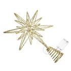  Star for Top of Tree Christmas Decoration Golden Treetop Topper Ornaments