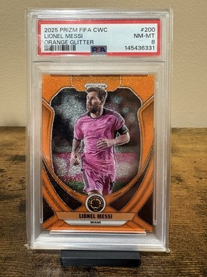 Panini 2025 Prizm FIFA Club World Cup Lionel Messi Inter Miami #200 /99 PSA 8