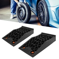 2 pezzi rampe auto basso profilo rampa di servizio auto 2,44 pollici sollevamento rampe pneumatici resistenti