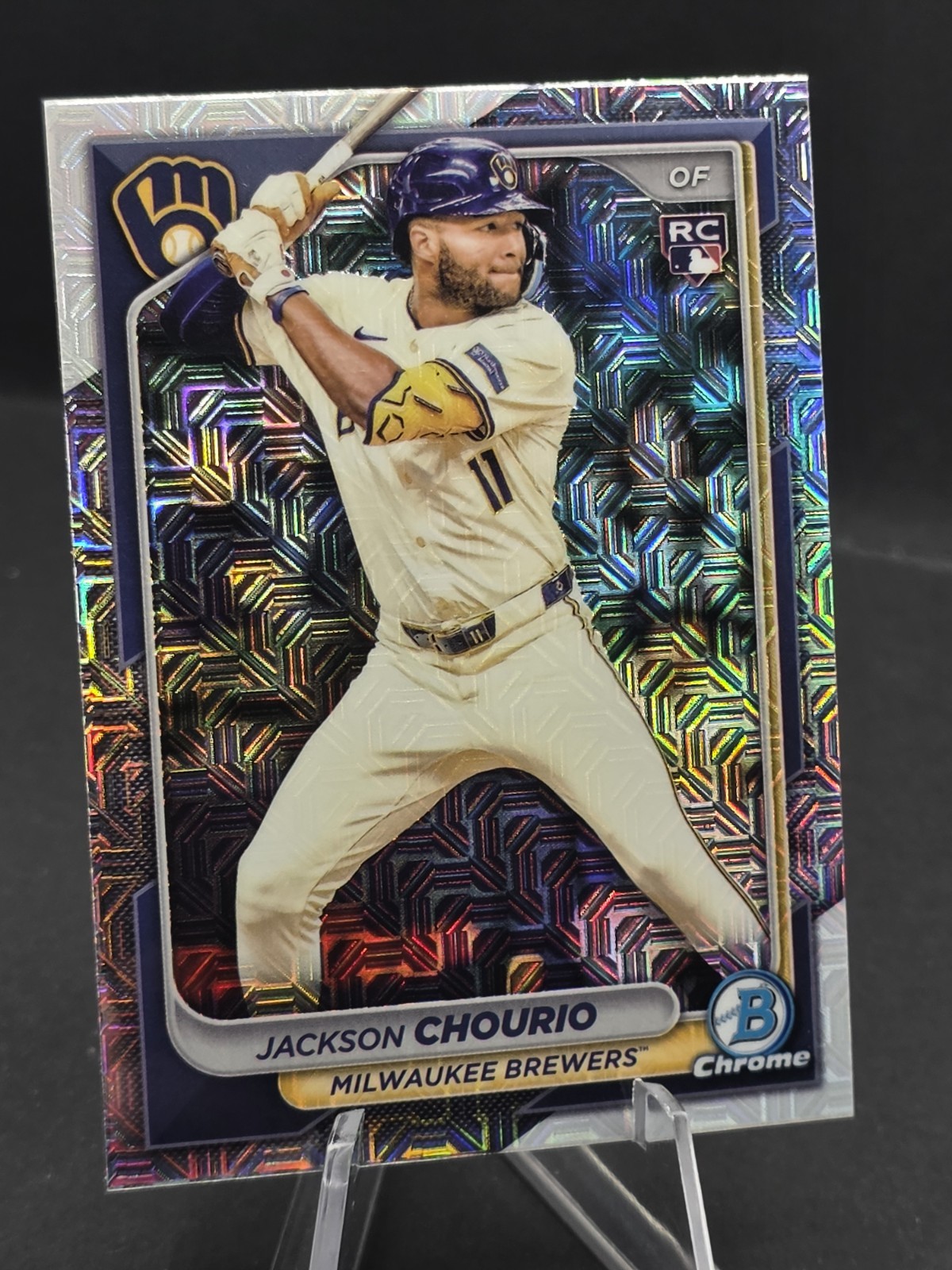 2024 Bowman Chrome - Jackson Chourio #69 Mojo Refractor (RC)