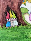 ORIGINAL FANTASY Cats, Monsters “Among Friends” Julie McDaniel 2025 NOT AN ACEO — photo 5
