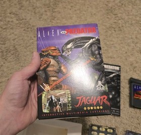 Alien vs Predator Atari Jaguar Complete in Box Includes Manual & All 3 Overlays